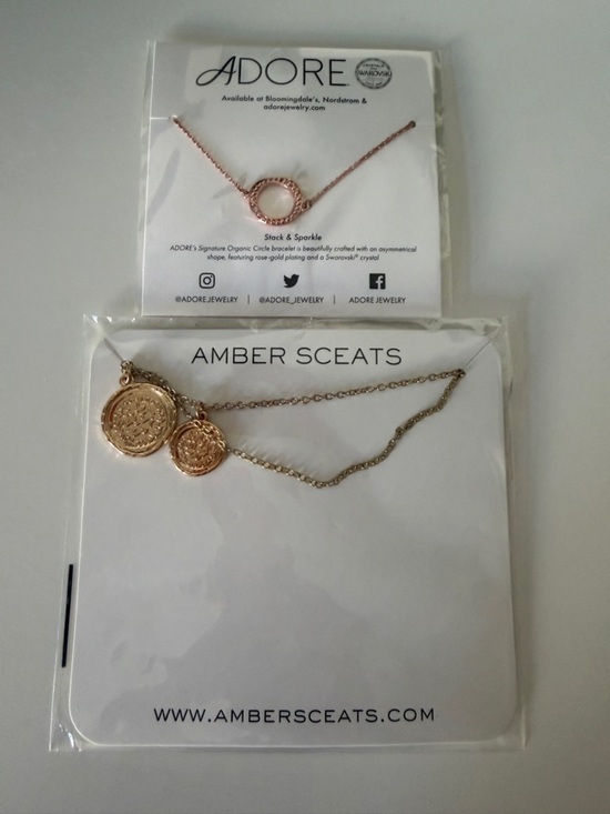 Jewelry - NEW Adore Swarovski Bracelet & Amber Sceats Necklace Gold Set
